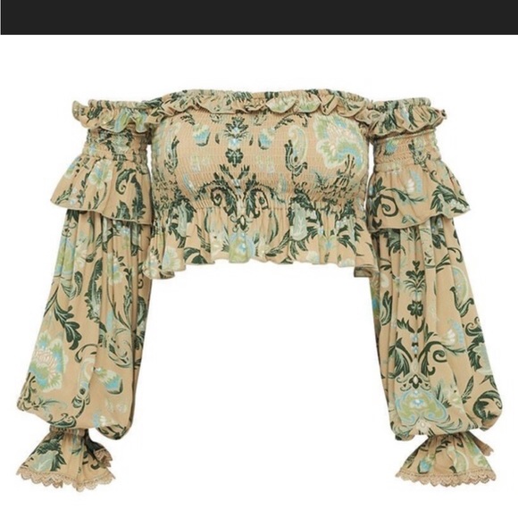 FP TO LOVE Ruched Crop Top L - Picture 2 of 2